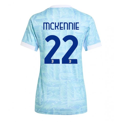 Stroje piłkarskie Juventus Weston McKennie #22 Koszulka Wyjazdowej dla damskie 2025-26 Krótki Rękaw